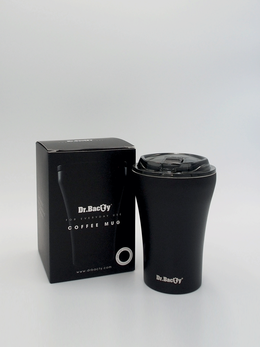 Kubek wielokrotnego użytku Dr.Bacty Apollo 227 ml - Miasto Łódź - czarny