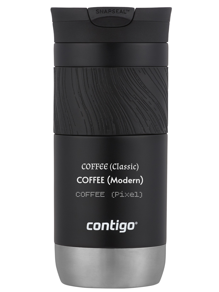 Kubek termiczny z grawerem Contigo Byron 2.0 470ml - Czarny błysk