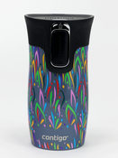 Kubek termiczny - Contigo West Loop Mini • 300ml • Floresy - Niebieski Metalik