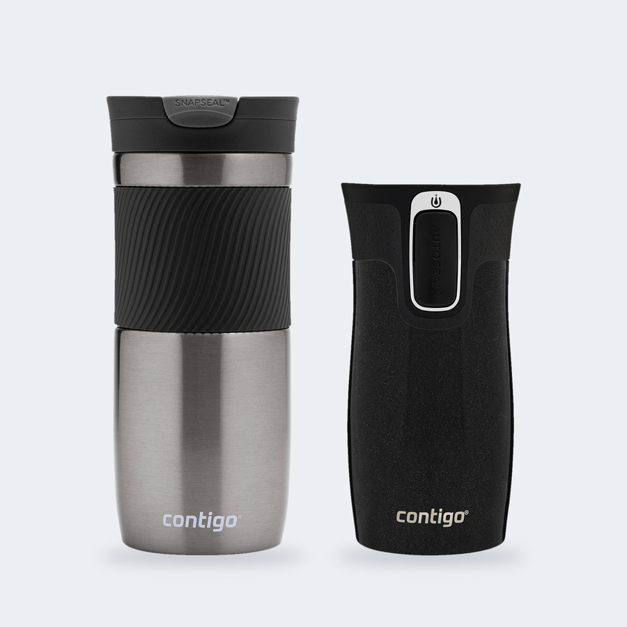 Zestaw Contigo Byron 470 ml Gunmetal + West Loop Mini 300 ml – czarny metalik