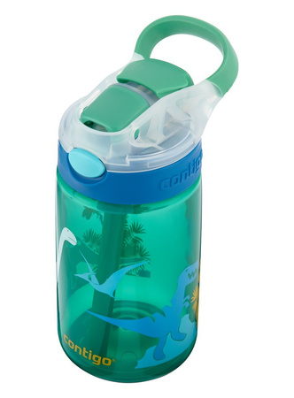 Bidon dla dzieci / Kubek dla dzieci - Contigo Gizmo Flip • 414ml • Jungle Green Dino