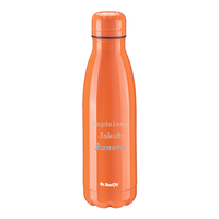 Butelka termiczna stalowa Dr.Bacty Atena 500 ml -  Fluo Pomarańczowy - personalizowana grawerem