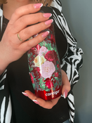 Kubek termiczny - Contigo West Loop 2.0 • 470ml • Kwiaty - Czerwony