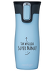 Kubek termiczny Contigo West Loop 2.0 470 ml - Tak wygląda super mama - Niebieski