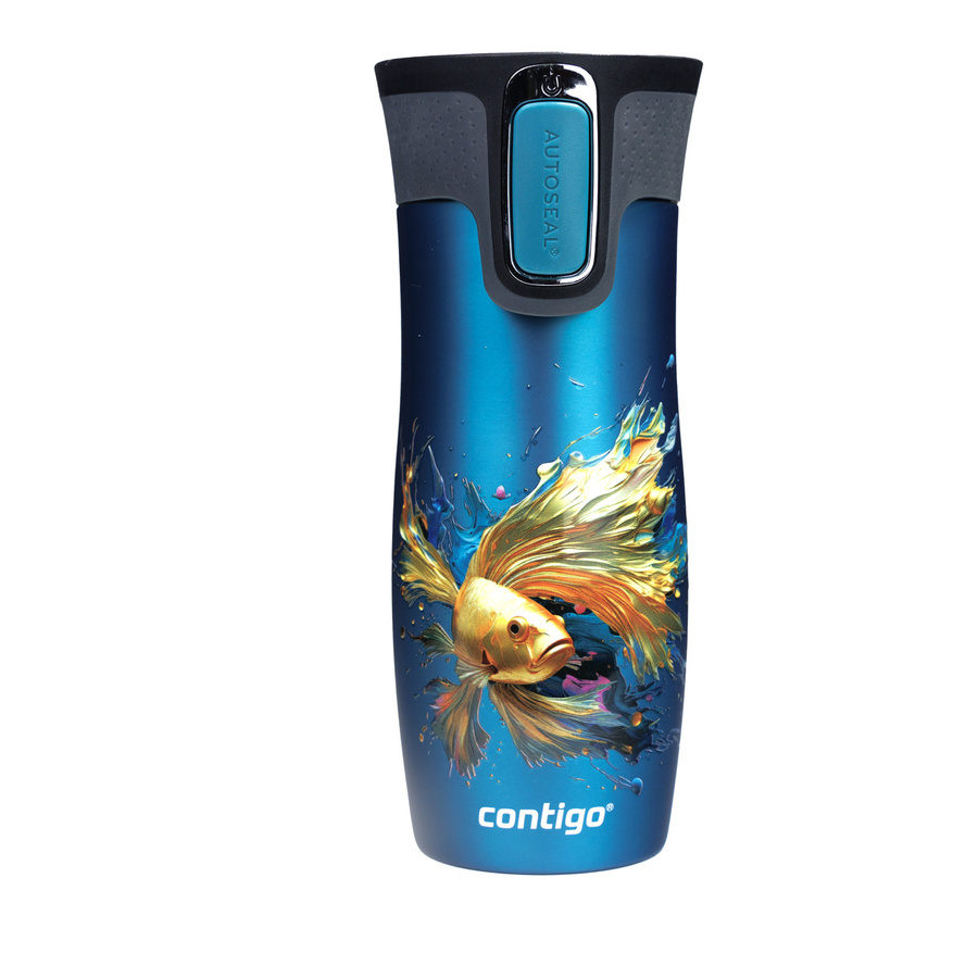 Kubek termiczny - Contigo West Loop 2.0 • 470ml • Złota Rybka - Biscay Bay