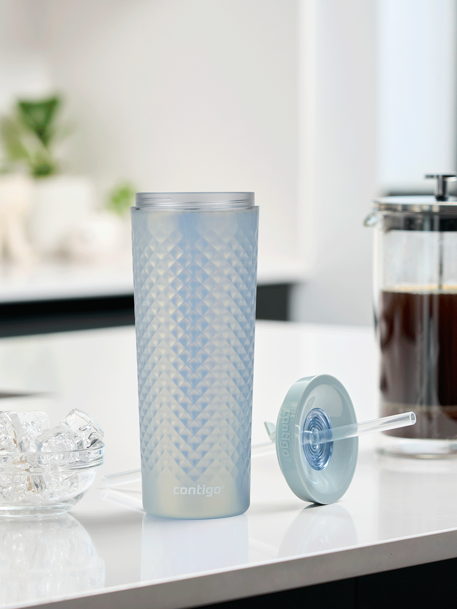 Kubek na wodę ze słomką - Contigo AutoClose Tumbler • 590ml • Macaroon