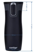 Kubek termiczny dla Sędziego - Contigo West Loop 2.0 • 470 ml • czarny
