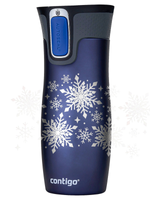 Kubek termiczny - Contigo West Loop • 470ml Snow Stars - Granatowy
