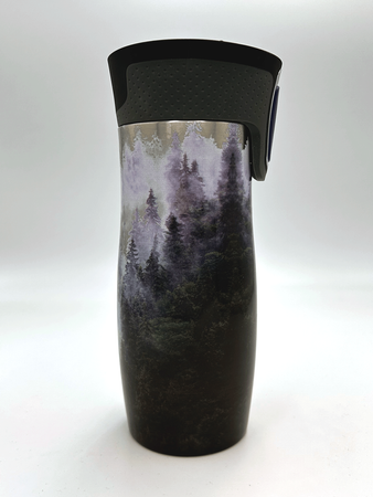 Kubek termiczny - Contigo West Loop 2.0 • 470ml • Stalowy - Las