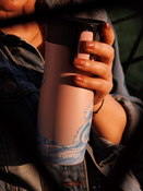 Kubek termiczny - Contigo West Loop 2.0 • 470ml • Summer Waves - Różowy Mat