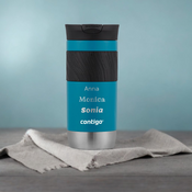 Kubek termiczny z grawerem Contigo Byron 2.0 470ml - Niebieski mat