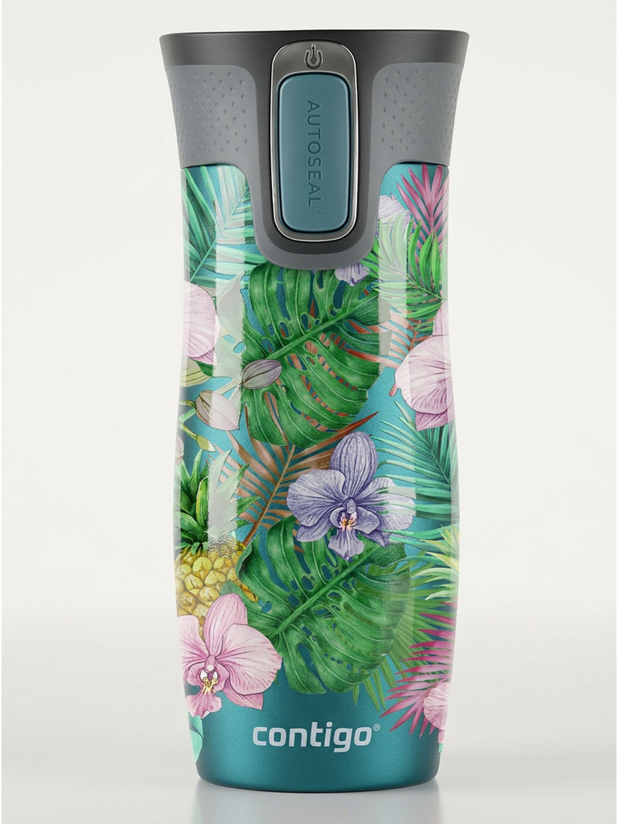 Kubek termiczny - Contigo West Loop 2.0 • 470ml • Monstera - Biscay Bay