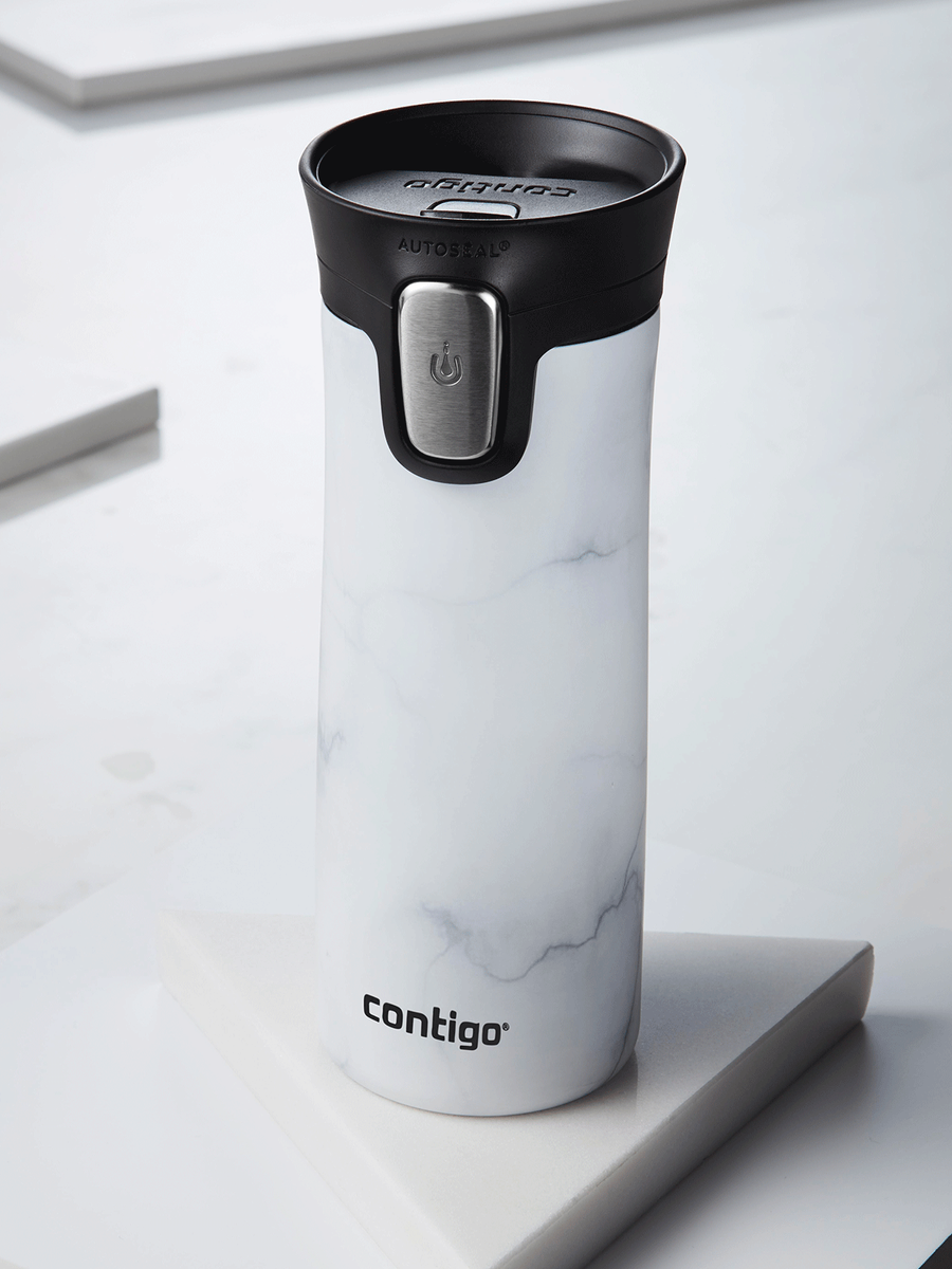 Kubek termiczny - Contigo Pinnacle Couture • 420ml • White Marble