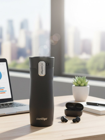 Kubek termiczny Contigo West Loop 3.0 470ml - Czarny Mat