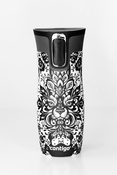 Kubek termiczny Contigo West Loop 2.0 470 ml - Folk Lion- Czarny