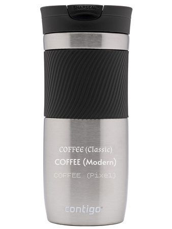 Kubek termiczny z grawerem - Contigo Byron • 470ml • Stainless Steel