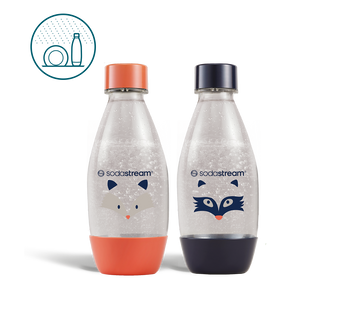 Zestaw butelek SodaStream Fuse Little Heroes koralowa i granatowa, 2x 500ml
