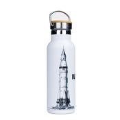 Butelka termiczna stalowa Dr.Bacty Iris 500 ml - Biała - NASA