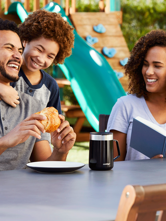 Kubek termiczny z uchem - Contigo Streeterville • 420ml • Czarny - powystawowy