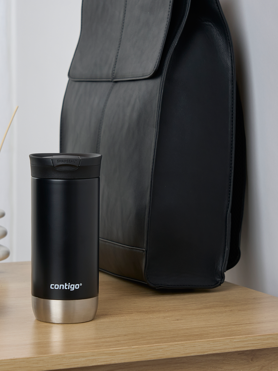 Kubek termiczny z grawerem - Contigo Huron 2.0 • 470ml • Czarny