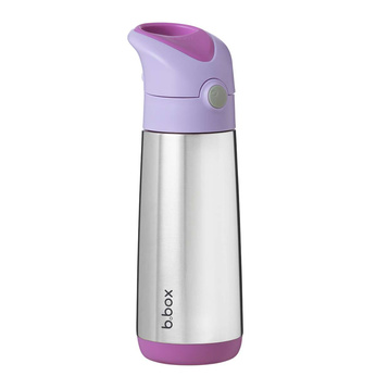 B.box Duży Bidon Termiczny Stalowy ze Słomką 500ml Sugar Plum