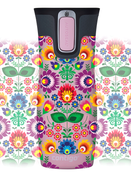 Kubek termiczny - Contigo West Loop 2.0 • 470ml • Folklor - Różowy Mat