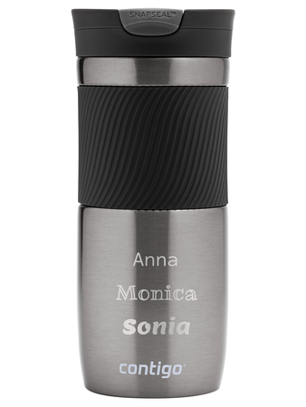 Kubek termiczny z grawerem - Contigo Byron • 470ml • Gunmetal
