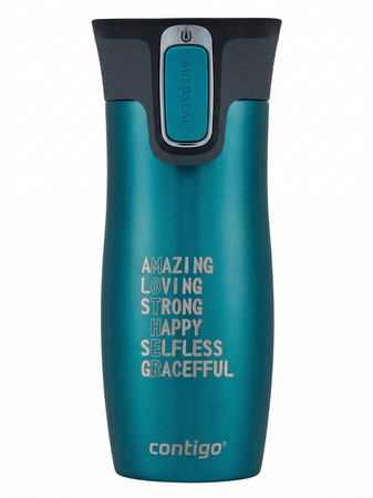 Kubek termiczny - Contigo West Loop 2.0 • 470ml • Mother - Biscay Bay