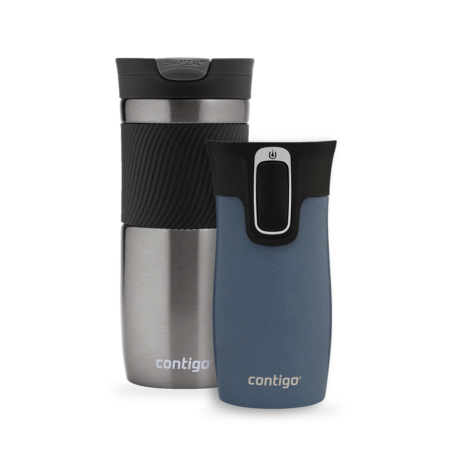 Zestaw Contigo Byron 470 ml Gunmetal + West Loop Mini 300 ml – niebieski metalik