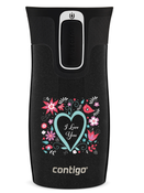 Kubek termiczny Contigo West Loop Mini 300ml - I love You - Czarny Metalik