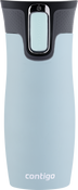 Kubek termiczny Contigo West Loop 2.0 470ml - Ptaszkowe love - Błękitny Mat