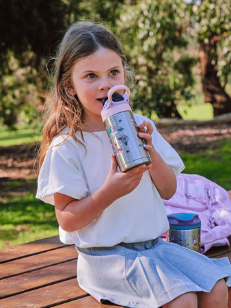 Bidon termiczny dla dziecka - Contigo Easy Clean • 380ml • Różowy Jednorożec