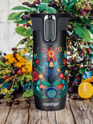 Kubek termiczny - Contigo West Loop 2.0 • 470ml • Folklor II - Gunmetal