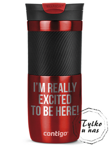 Kubek termiczny Contigo Byron 470ml - Excited - Czerwony