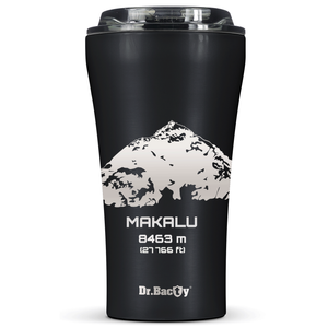 Kubek termiczny na kawę Dr.Bacty Apollo 2.0 - 360 ml - Makalu - Black Matt