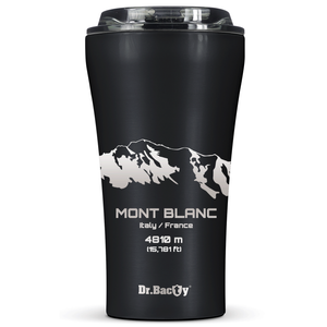 Kubek termiczny na kawę Dr.Bacty Apollo 2.0 - 360 ml - Mont Blanc - Black Matt