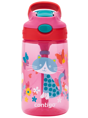 Bidon dla dzieci - Kubek dla dzieci Contigo Gizmo Flip 414ml - Cherry Cat