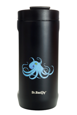 Cooler na puszkę Dr.Bacty Notus Ośmiornica niebieska - czarny