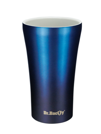 Kubek termiczny na kawę Dr.Bacty Apollo 2.0 "Ryby" - 360 ml - Monaco Blue