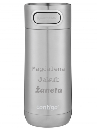 Kubek termiczny z grawerem Contigo Luxe 360ml - Stainless Steel